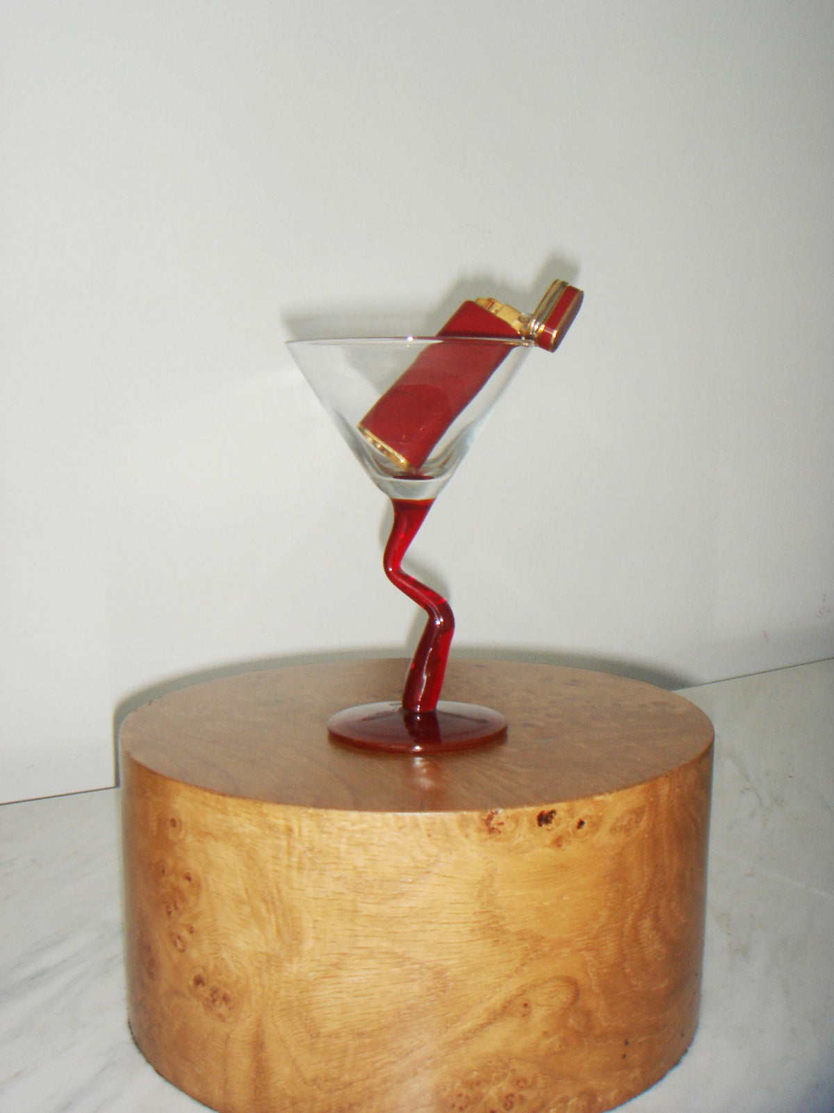 The Zig Zag Martini Glass