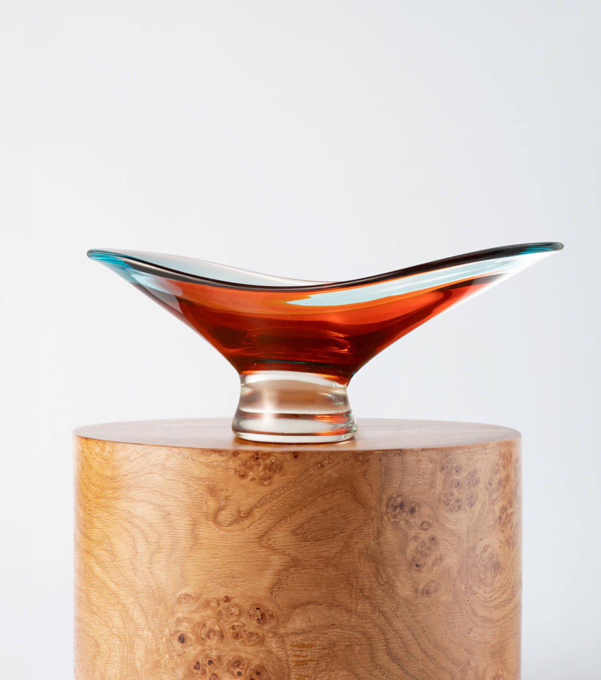The Amber Aqua Murano Bowl