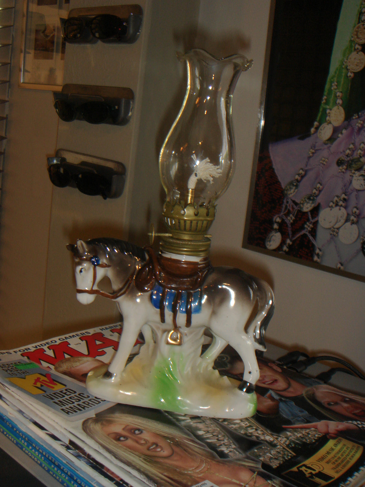 The Equestrian Oil Lamp