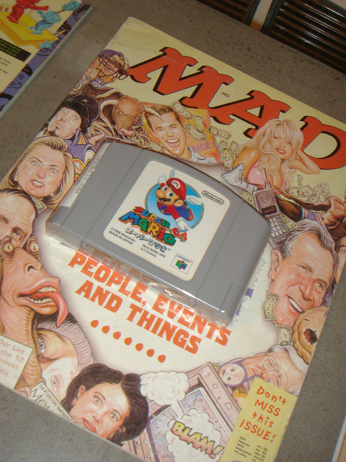 The N64 Mario Japanese Edition Cartidge